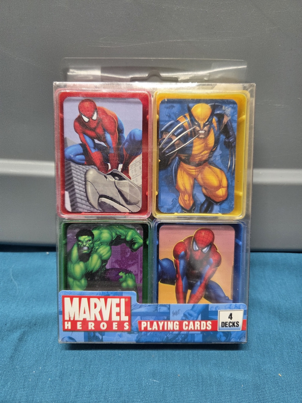 2006 Marvel Heroes Mini Playing Cards - Hulk, Wolverine, Spiderman